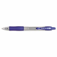  Roller Ball Retractable Gel Pen, Blue Ink, Fine, Dozen